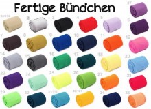 Bündchen fertig - Uni 3 tlg. - 2x Arm, 1x Bund